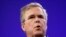 Ex gobernador de Florida Jeb Bush hablando durante el foro del Partido Republicano, en Des Moines, Iowa. 