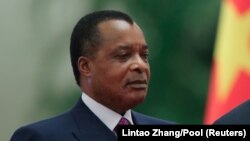 Chinese President Xi Jinping and Congo Republic president Denis Sassou Nguesso 