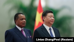 Le président chinois Xi Jinping et le président de la République du Congo Denis Sassou Nguesso