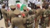 Funérailles militaires à Bujumbura au Burundi le 22 août 2015. 