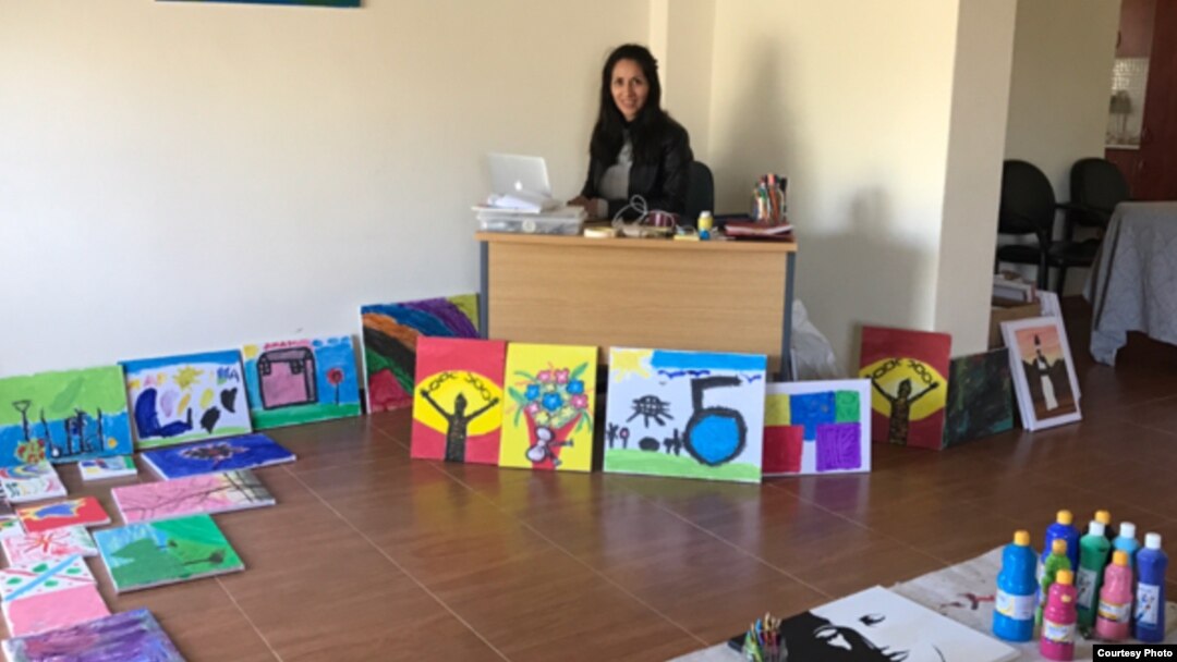 Kayra Martinez, founder of Love Without Borders — For Refugees, works with refugees in her home in northern Greece. (Courtesy photo)
