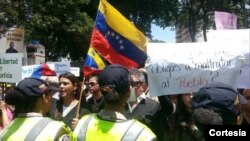 La manifestación fue anunciada en la capital venezolana como la “Marcha de las Togas” (Foto: La Patilla).