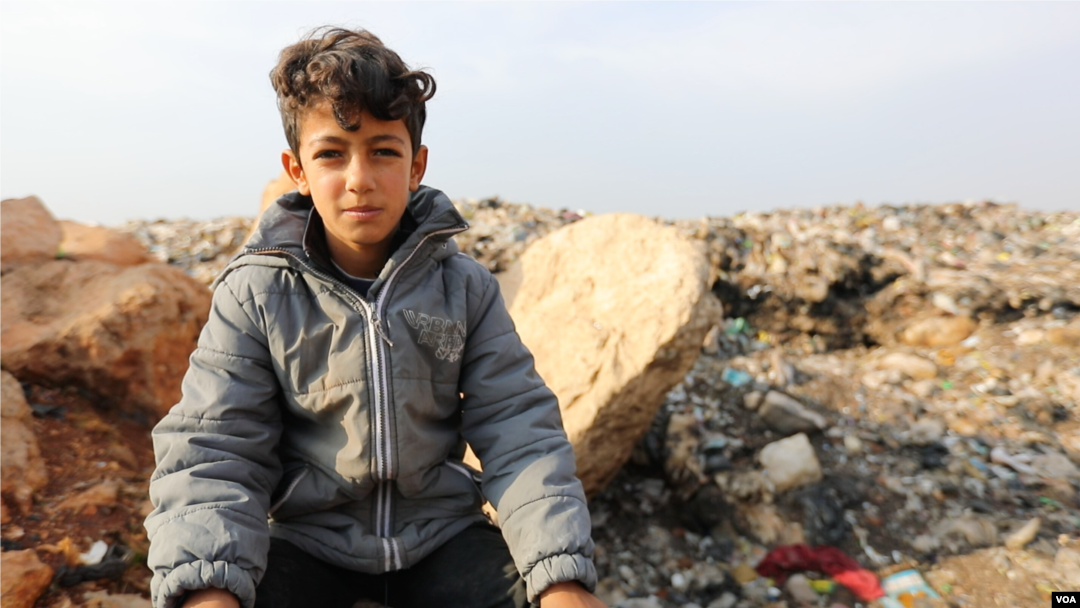 Hassan Alhamdi, 12, says he gave up his dreams of being a teacher because he has to work to feed his family. Dec. 1, 2020. (VOA)