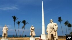 Imagem do entardecer na marginal de São Tomé