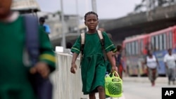 A Nigerian schoolgirl (file photo)