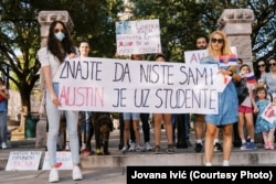 Skup podrške srpskim studentima u Ostinu, 1.marta 2025.