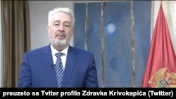 Crnogorski premijer Zdravko Krivokapić (preuzeto sa Tviter profila premijera Crne Gore)