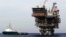 FILE - An Israeli gas platform, controlled by a U.S.-Israeli energy group, is seen in the Mediterranean sea west of Israel's port city of Ashdod February 25, 2013. 
