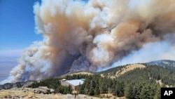 New Mexico'da yangın geniş bir alanda etkili olmaya devam ediyor.