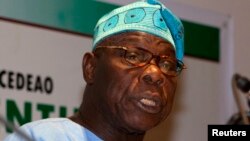 FILE - Former Nigerian President Olusegun Obasanjo.