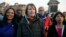 FILE - Labour politician Harriet Harman joins a vigil in Trafalgar Square, in London, March 23, 2017. 