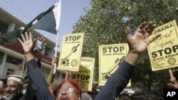 شمالي وزیرستان کې د ډورن ورستي برید ٥ کسان وژلې. په دې ورستیو کې په پاکستان کې د ډرون حملو خلاف احتجاجونه هم شوې دي