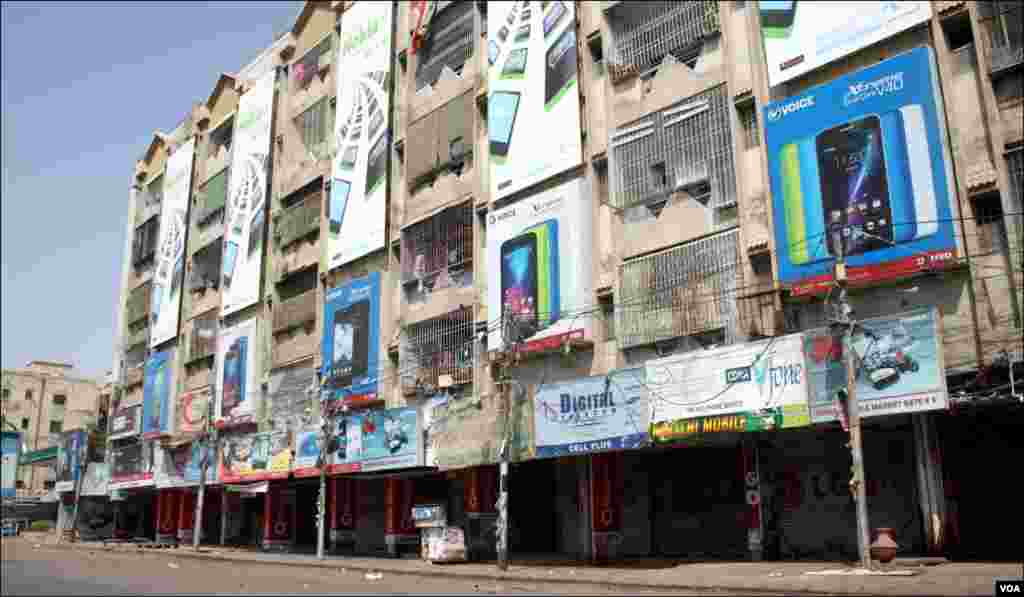 سخی حسن پر واقع سرینا موبائل مارکیٹ جو بدھ کے روز مکمل طور پر بند رہی _12