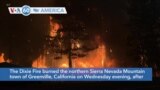 VOA60 America- Dixie Fire in California grows to 1,100 square kilometers