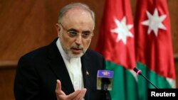 FILE - Ali Akbar Salehi, head of Iran's atomic energy acency, says his countrymen should "have no doubt that the nuclear issue will be resolved in Iran's favor." 