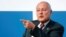 FILE - Ahmed Aboul Gheit, Arab League's secretary general, gestures as he speaks at the Rome Mediterranean summit MED 2018 in Rome, Italy, Nov. 22, 2018.