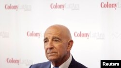 Billionaire real estate investor Thomas Barrack holds a meeting with media to discuss investment plans in Mexico and Latin America, in Mexico City, Mexico, May 22, 2019.