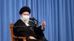 IRAN – Supreme Leader Ayatollah Ali Khamenei speaks in a meeting with the family of Revolutionary Guard Gen. Qasem Soleimani, who was killed in a U.S. drone strike in Baghdad in early 2020, in Tehran, December 16, 2020.