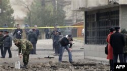 Место взрыва в Бишкеке