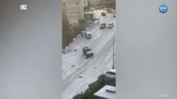 Ankara'da Araçların 'Buzda Dansı'