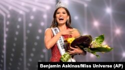 Andrea Meza (Meksiko) saat dinobatkan sebagai Miss Universe 2020 (foto: ilustrasi). 