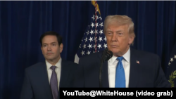 特朗普总统1月3日就抓捕马杜罗举行记者会。