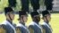 Members of the graduating class march during Parade Day at the U.S. Military Academy at West Point, New York, May 22, 2019.