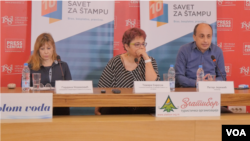 Konferencija za novinar članova Saveta za štampu, u Beogradu 19. februara 2020.