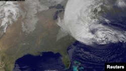 NASA satellites follow ocean storms.