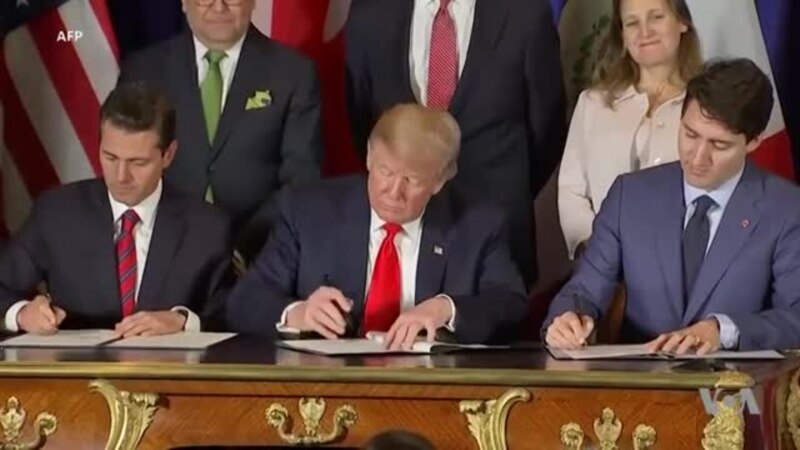 Etats-Unis, Canada et Mexique signent un traité de libre-échange (vidéo)