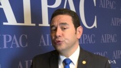 Presidente de Guatemala, Jimmy Morales, habla con la Voz de América