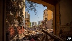 نمایی از خرابی‌های انفجار بیروت