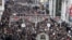 Journalists and their supporters march during a protest against the arrests of journalists in Istanbul, March 4, 2011. 