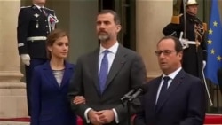 Déclaration de François Hollande avec le roi d'Espagne Felipe VI