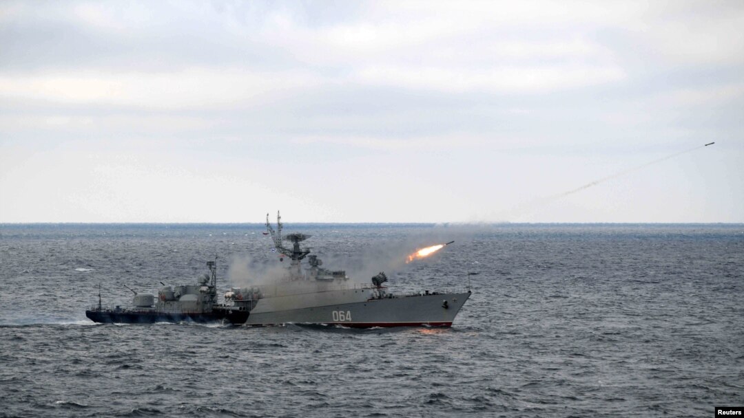 Российский корвет "Муромец" на учениях в Черном море. 9 января 2020.