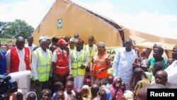 Fearing Boko Haram attacks, an estimated 9,000 Nigerians recently have fled to Cameroon. Others have sought safety in their home country, as seen at a refugee camp in Wurojuli, in Nigeria's Gombe state, Sept. 1, 2014.