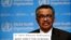 El director de la OMS, Tedros Adhanom Ghebreyesus, participa en una rueda de prensa el 28 de febrero de 2020.