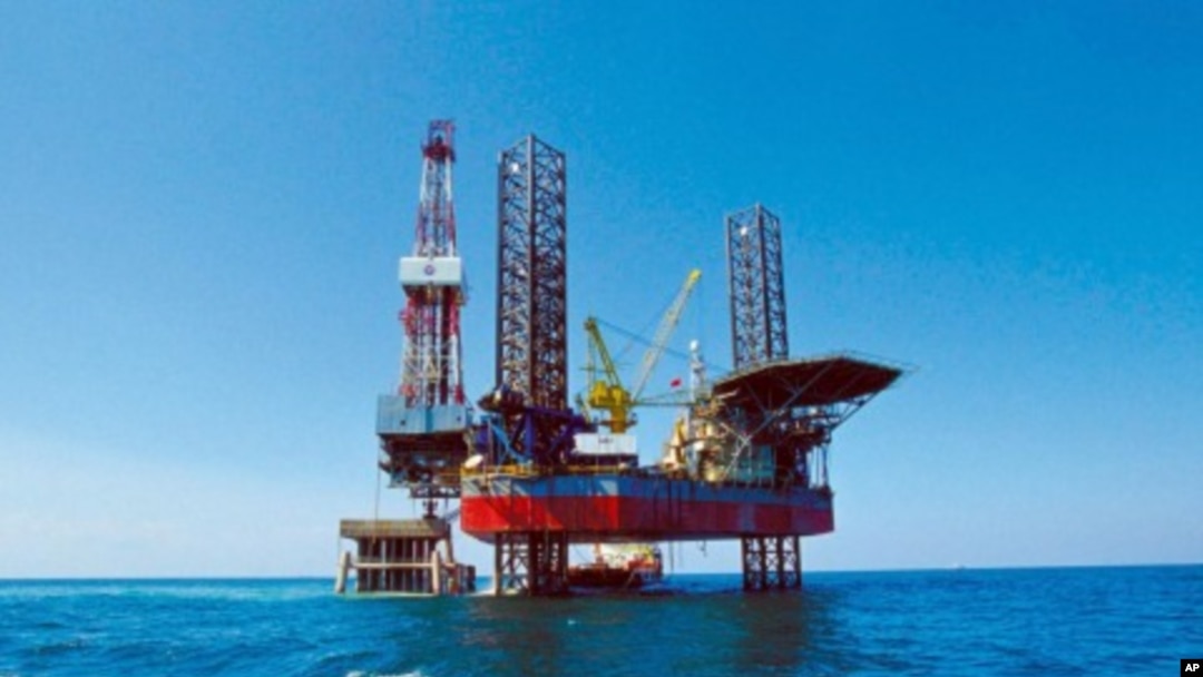 FILE - China National Offshore Oil Corporation's (CNOOC) oil rig in Bohai Sea.