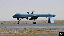 Pesawat nirawak (drone) AS yang beroperasi di perbatasan Pakistan-Afghanistan (foto: dok). 