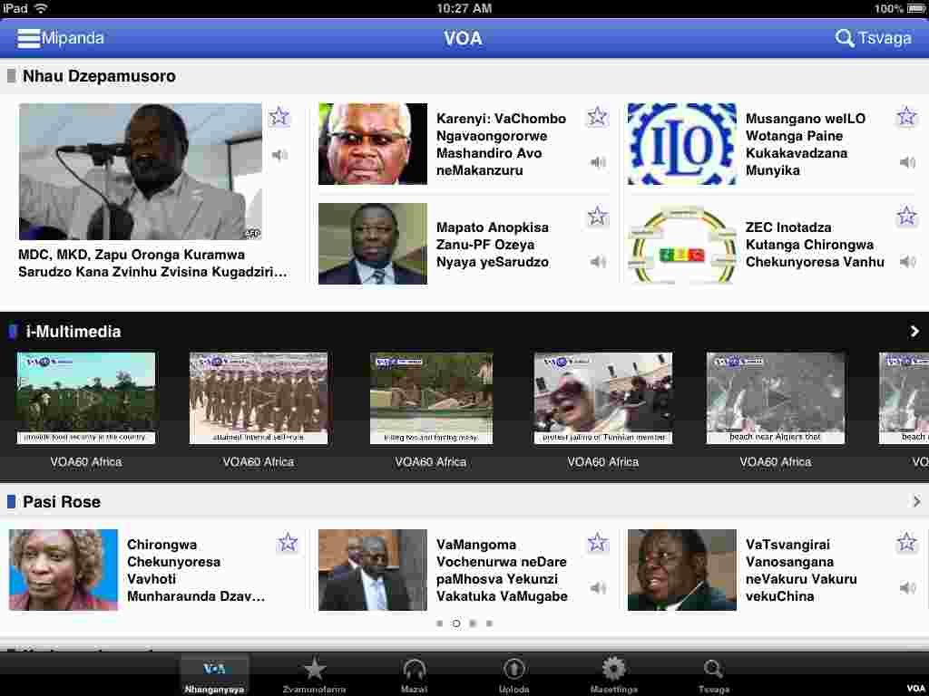 VOA Mobile apps - Shona