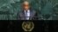 Lesotho's Prime Minister Thomas Thabane addresses the 72nd United Nations General Assembly at U.N. headquarters in New York, Sept. 22, 2017.