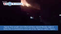 VOA60 Afrikaa - Algeria: Four people killed and three injured in forest fires