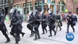 Far-right, Antifa Face Off in Oregon City, Vow to Return