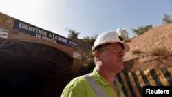 FILE: Hein Frey, Vice President of Operations at Trevali Mining Corporation which owns the Perkoa mine, looks on during a rescue operation there four weeks after a flood trapped eight miners inside the galleries, in Perkoa, Burkina Faso. Taken 5.13.2022