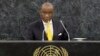 FILE - Thomas Motsoahae Thabane, Prime Minister of Lesotho, addresses the 68th United Nations General Assembly at U.N. headquarters in New York, Sept. 26, 2013. 