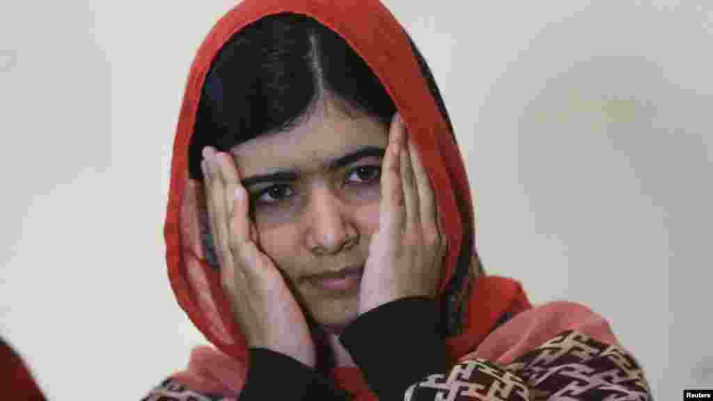 Malala Yousafzai a Abuja 13 ga Yuli, 2014.