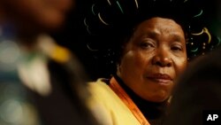 Nkosazana Dlamini-Zuma, l'ex femme de Jacob Zuma, donne une conférence à Johannesburg, en Afrique du Sud, le 5 juillet 2017.