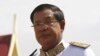 FILE - Cambodian Prime Minister Hun Sen says that had it not been for the Lon Nol regime and its ushering in of the Khmer Rouge, the Paris Peace Accords would not have been necessary.