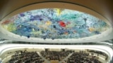 Sesión del Consejo de Derechos Humanos durante el discurso de la Alta Comisionada de las Naciones Unidas para los Derechos Humanos, Michelle Bachelet, en las Naciones Unidas en Ginebra, Suiza, el 27 de febrero de 2020.