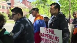Բողոքի ցույց Վաշինգտոնում Թուրքիայի դեսպանատան առջեւ
